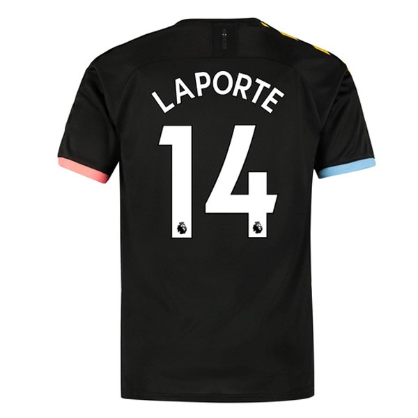 Camiseta Manchester City NO.14 Laporte 2ª Kit 2019 2020 Negro